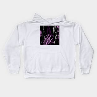 waves and lightning Kids Hoodie